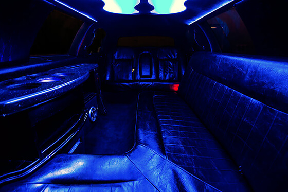 inside a town car