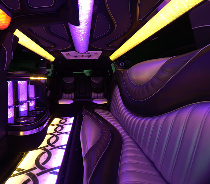inside party bus